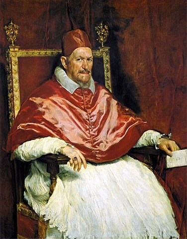 Retrato del Papa Inocencio X de Diego Velázquez pintura barroca española