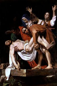 entierro de cristo obra de Caravaggio