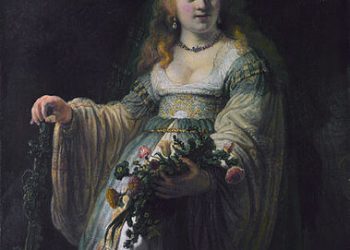 Saskia caracterizada como Flora , 1634- Rembrandt