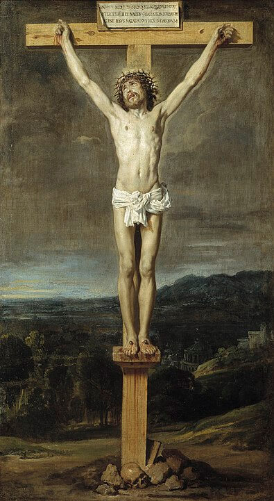 Cristo en la Cruz, obra barroca del pintor Sevillano Diego Velázquez.