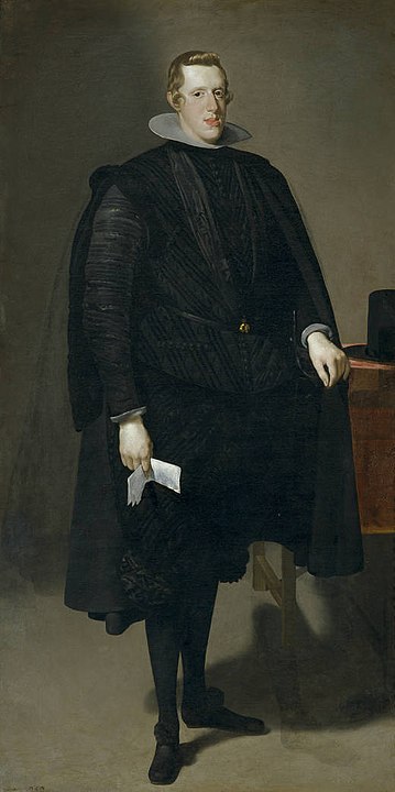 Retrato de Felipe IV de negro, del pintor barroco español Diego Velázquez