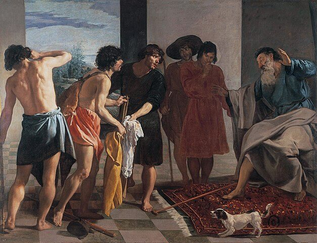 Comentario y análisis de la obra La túnica de José, obra barroca de Diego Velázquez