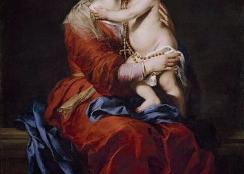 La Virgen del Rosario con el Niño (Virgen del Escorial) – Murillo