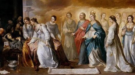 La muerte de Santa Clara – Murillo