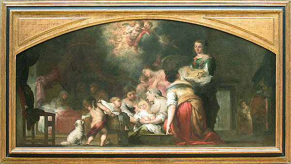el nacimiento de la virgen, obra de Bartolomé Esteban Murillo