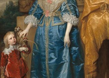 La Reina Enriqueta con Jeffrey Hudson – Van Dyck