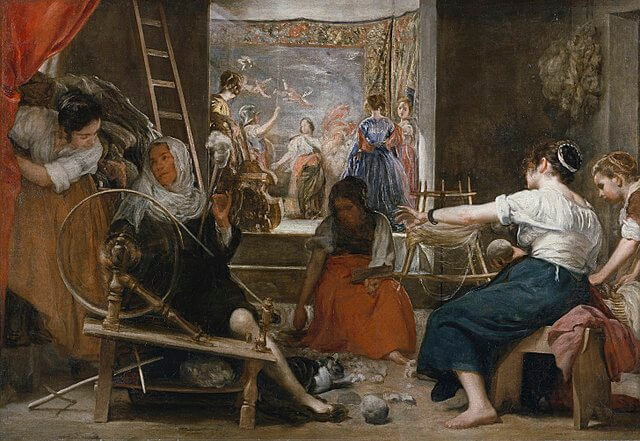 Las hilanderas obras barrocas de Diego Velázquez pintura barroca española