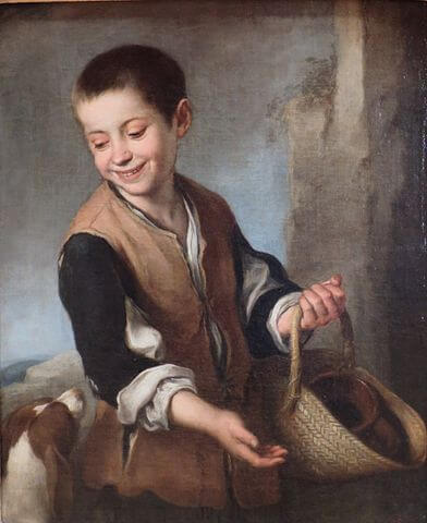 Niño con perro o muchacho con perro, obra de Bartolomé Esteban Murillo