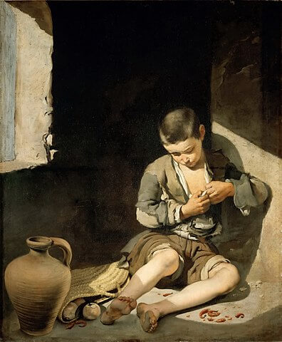 Niño espulgándose obra de Murillo, obra de Bartolomé Esteban Murillo