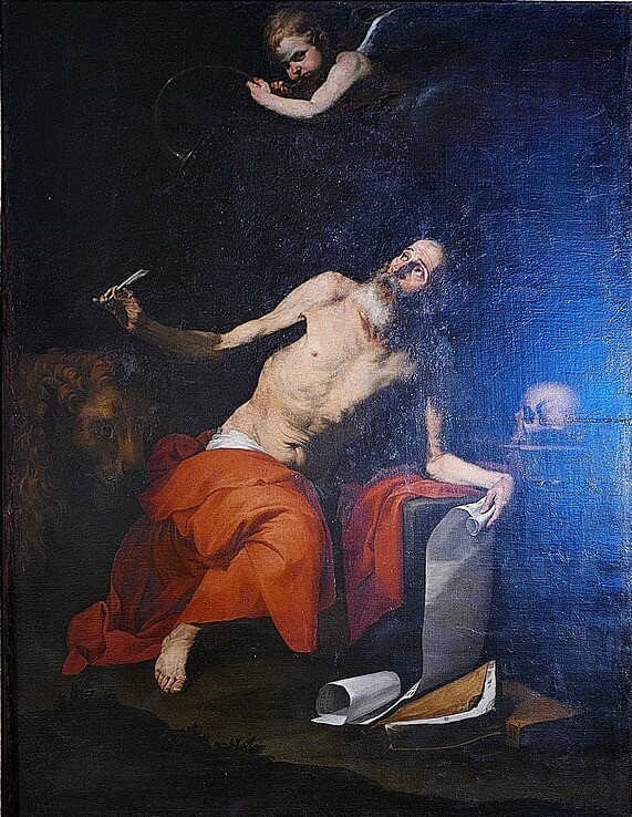 San Jerónimo y el Ángel del Juicio, obra de José de Ribera
