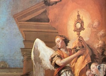 Ángel portador de la Eucaristía – Giovanni Battista Tiepolo