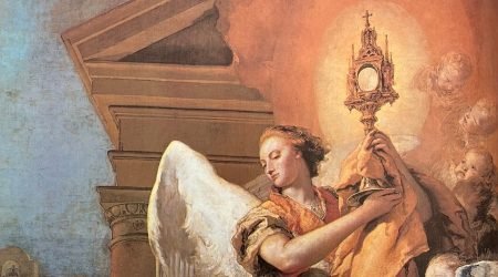 Ángel portador de la Eucaristía – Giovanni Battista Tiepolo