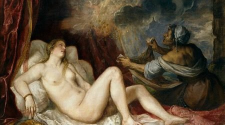 Dánae recibiendo la lluvia de oro – Tiziano