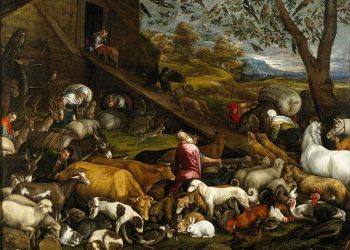 Entrada de los animales en el arca de Noé – Jacopo da Ponte Bassano
