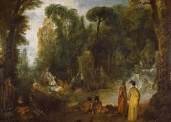Fiesta en un parque – Jean Antoine Watteau