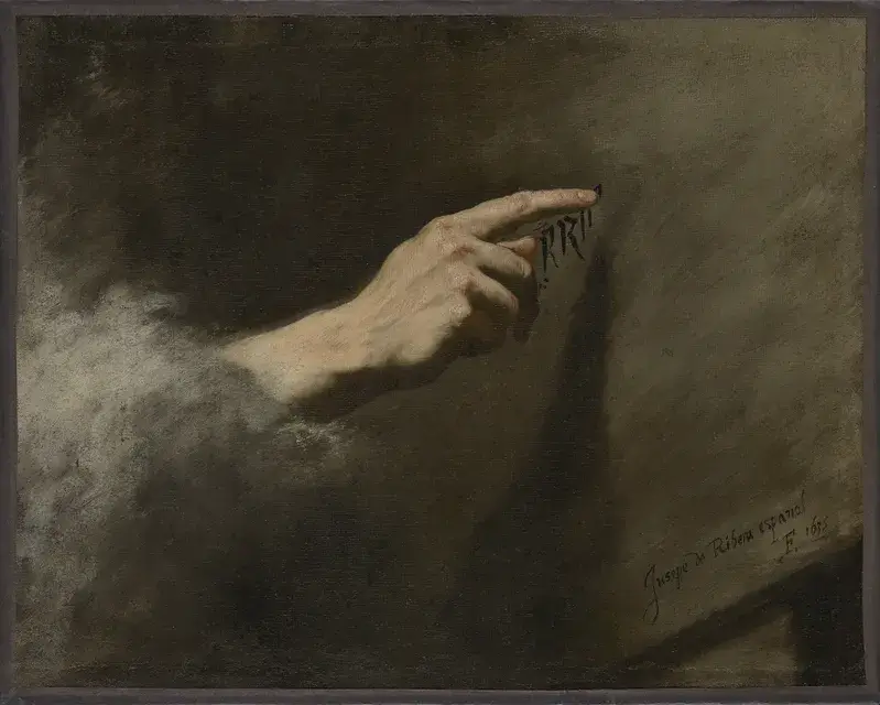 Obra "La visión de Baltasar" de José de Ribera