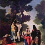 La maja y los embozados – Francisco de Goya y Lucientes