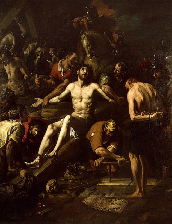 Los preparativos para la crucifixión obra de Juan Ribalta