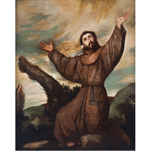 El éxtasis de San Francisco de Asís o San Francisco de Asís en éxtasis obra de Ribera