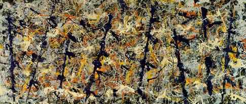 Postes azules, cuadro de Jackson Pollock